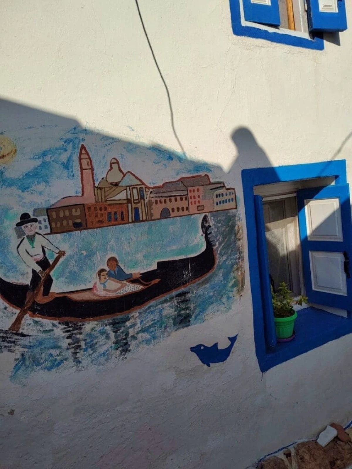 Niebieska ulica (Blue Street) na wyspie Samos
